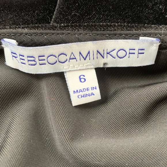 Rebecca Minkoff Black Velveteen Yoshi Slip Dress - Picture 8 of 8